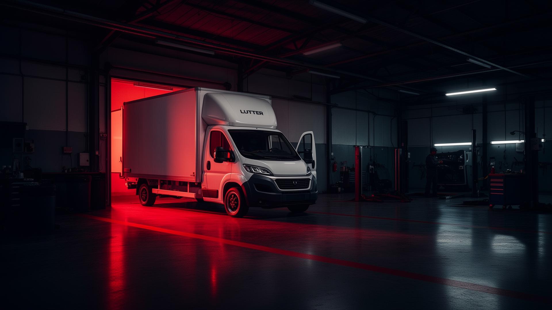 Luton van in BARS workshop